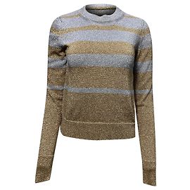 Pull rayé Paco Rabanne en polyester métallisé Multicolore