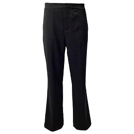 Jason Wu Hochbundhosen aus schwarzem Polyester Schwarz