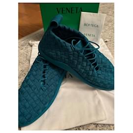 Bottega Veneta-Flat Sneaker-Turquoise