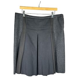 PRADA Minirock aus Schurwolle grau Grau