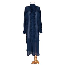 Autre Marque Frenken Kleid schwarz transparent Schwarz