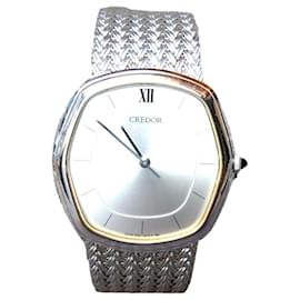Seiko-Seiko Credor 5931-5232 quartz watch-Silvery,Grey