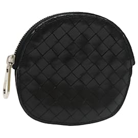 Autre Marque-BOTTEGA VENETA INTRECCIATO Coin Purse Leather Black Auth yk16019-Black