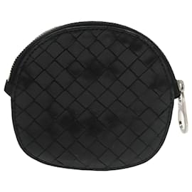 Autre Marque-BOTTEGA VENETA INTRECCIATO Coin Purse Leather Black Auth yk16019-Black