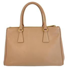 Prada-Prada Saffiano Galleria Leather Handbag-Beige