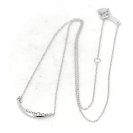 Autre Marque-4°C Diamond Necklace K18 White Gold-White