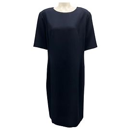 Peserico marineblaues Kurzarmkleid Marineblau