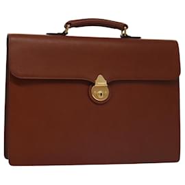 Autre Marque-Burberrys Business Bag Leather Brown Auth ep6772-Brown