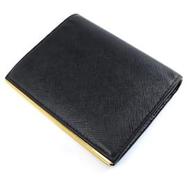 Prada-Prada Saffiano Leather Bifold Wallet 1MV204-Black