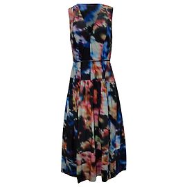 Abito midi senza maniche stampato Kiran di Ulla Johnson in cotone multicolore Multicolore
