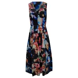 Ulla Johnson-Ulla Johnson Kiran Printed Sleeveless Midi Dress in Multicolor Cotton-Multiple colors