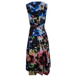 Ulla Johnson-Ulla Johnson Kiran Printed Sleeveless Midi Dress in Multicolor Cotton-Multiple colors
