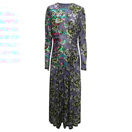 Ulla Johnson-Ulla Johnson Ceryse Printed Maxi Long-Sleeve Dress in Multicolor Lyocell-Multiple colors