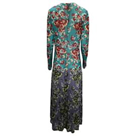 Ulla Johnson-Ulla Johnson Ceryse Printed Maxi Long-Sleeve Dress in Multicolor Lyocell-Multiple colors