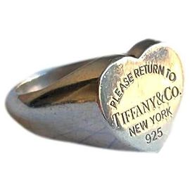 Tiffany & Co Silver Ring Size 57 Silvery