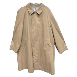 Abrigo Impermeable Burberry Beige Algodón Poliéster XL Beige