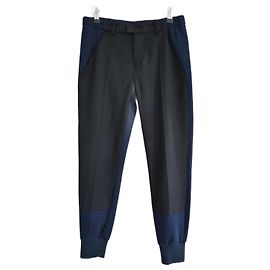 Pantaloni Margiela MM6 neri e blu Nero Blu navy