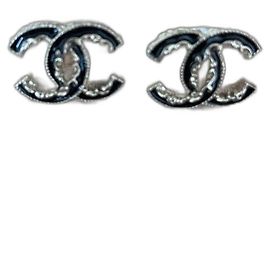 Chanel Ohrringe Schwarz Golden