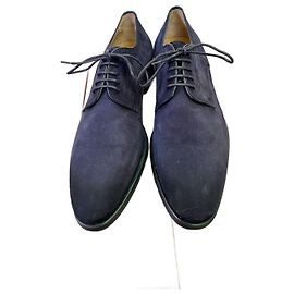 Autre Marque Magnanni Derbies en daim bleu marine 41 Bleu Marine