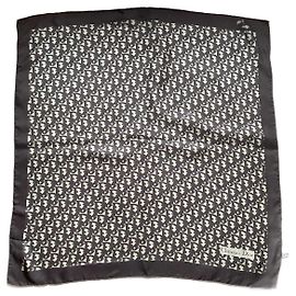 Dior Oblique Monogram Maxi Schal Braun Seide Braun