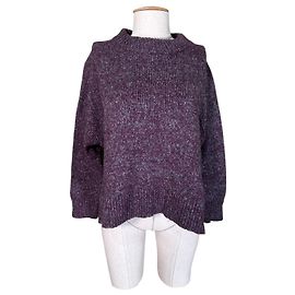 Maglione Cos Viola e Grigio Grigio Porpora