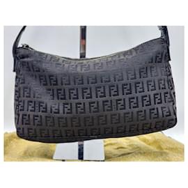 Fendi-Sac à épaule Fendi Baguette Zucca Zucchino-Marron
