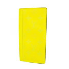 Louis Vuitton-Louis Vuitton Long Wallet Taiga Rama Portefeuille Brazza NM M30947-Yellow