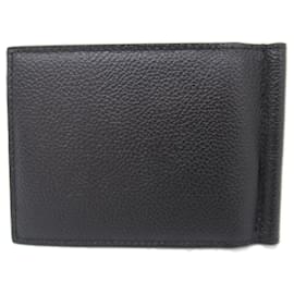 Balenciaga-Balenciaga Leather Bifold Wallet Black-Black
