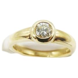 Autre Marque-K18 Gold Diamond Ring 0.325ct Size 9.5-Golden