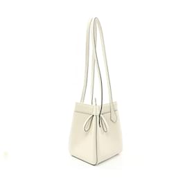 Fendi-Fendi Origami Mini Leather Shoulder Bag-White