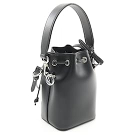 Fendi-Fendi Mini Montresor Leather Handbag 8BS010-Black