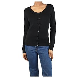 Agnès b. Schwarze Baumwolljacke - Größe UK 6 Schwarz