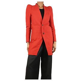 Rick Owens Red Zionic jacket - size UK 6 Red