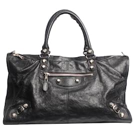 Balenciaga-Black large City bag-Black