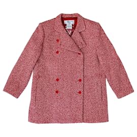 Manteau rouge Yves Saint Laurent Rouge