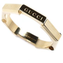 Anillo Link to Love Stripe en oro amarillo K18YG de GUCCI Otro