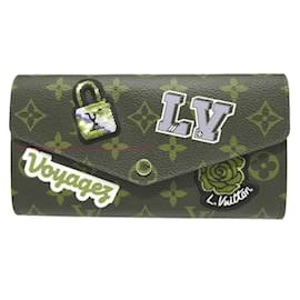 Louis Vuitton-Louis Vuitton Monogram Portefeuille Sarah Bi-fold Long Wallet-Brown