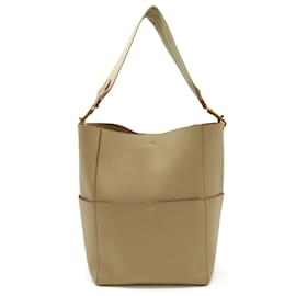 Céline-Celine Saucangre Bucket Bag-Beige,Orange