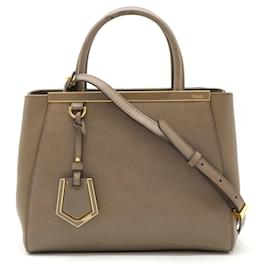 Fendi-Fendi Petite 2Jours Handbag-Brown