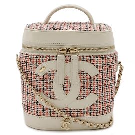 Chanel Cruise Line Coco Mark Vanity Case Bag White Red Orange Navy blue