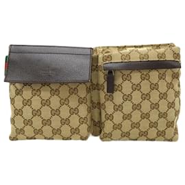 Gucci-Bolsa transversal Gucci GG Canvas Sherry Line-Bege,Caqui,Castanho escuro