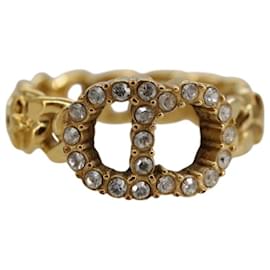 Christian Dior-Christian Dior Ring metal Gold Auth yk15994-Golden