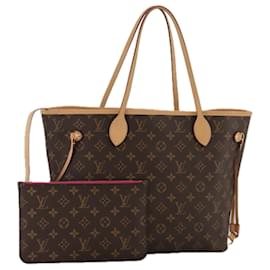 Louis Vuitton-LOUIS VUITTON Monogram Neverfull MM Tote Bag M40156 LV Auth 97315-Monogram