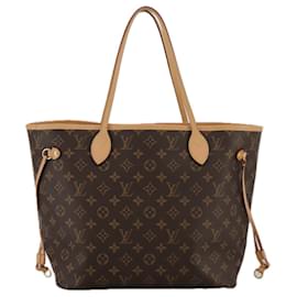 Louis Vuitton-LOUIS VUITTON Monogram Neverfull MM Tote Bag M40156 LV Auth 97315-Monogram