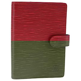 Louis Vuitton-LOUIS VUITTON Epi Agenda PM Day Planner Cover Red R20057 LV Auth 103673-Red