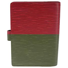 Louis Vuitton-LOUIS VUITTON Epi Agenda PM Day Planner Cover Red R20057 LV Auth 103673-Red
