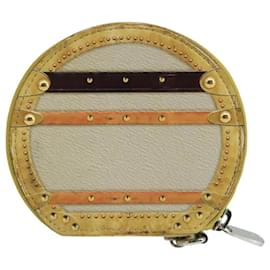 Louis Vuitton-LOUIS VUITTON Transford Monogram Micro Boite Chapo Coin Purse M52747 Auth 96526-Beige,Yellow