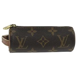 Louis Vuitton-LOUIS VUITTON Monogram Etui 3 Ball de Golf Pouch M58249 LV Auth 103906-Monogram