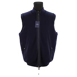 Hackett London Wollweste Blau