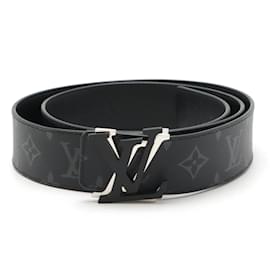 Louis Vuitton-Cinto Monogram Eclipse Louis Vuitton-Marrom,Preto